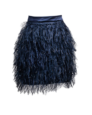 Faux Feather Skirt