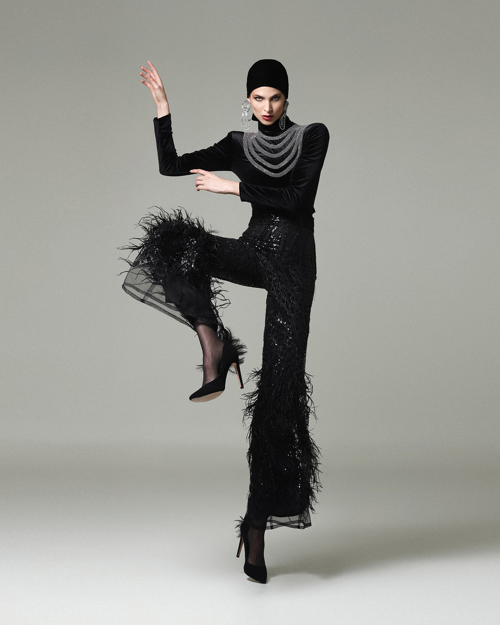 FEATHER PANTS