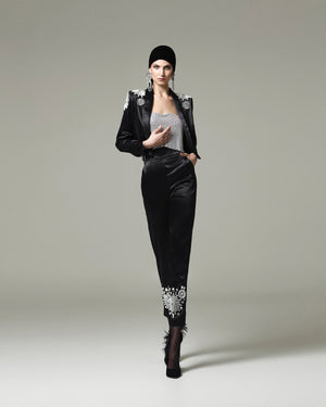 CRYSTAL FLOWER PANTS