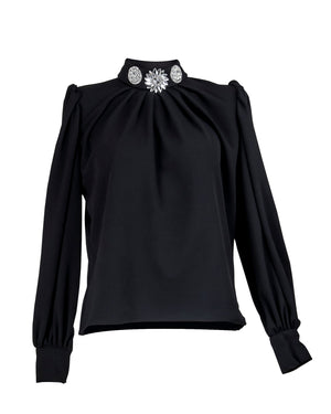 CRYSTAL BLACK BLOUSE